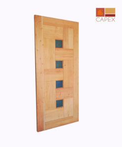 Puerta Modelo Dominó Cedro color Natural